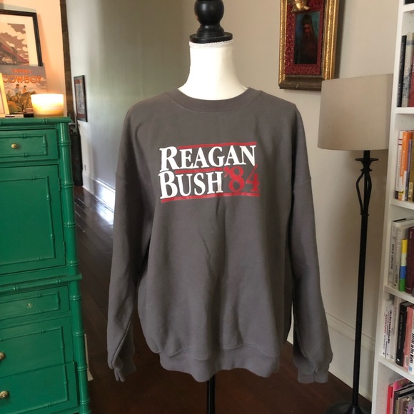 Reagan & Bush Gray Gildan Sweatshirt XL - Picture 1 of 3